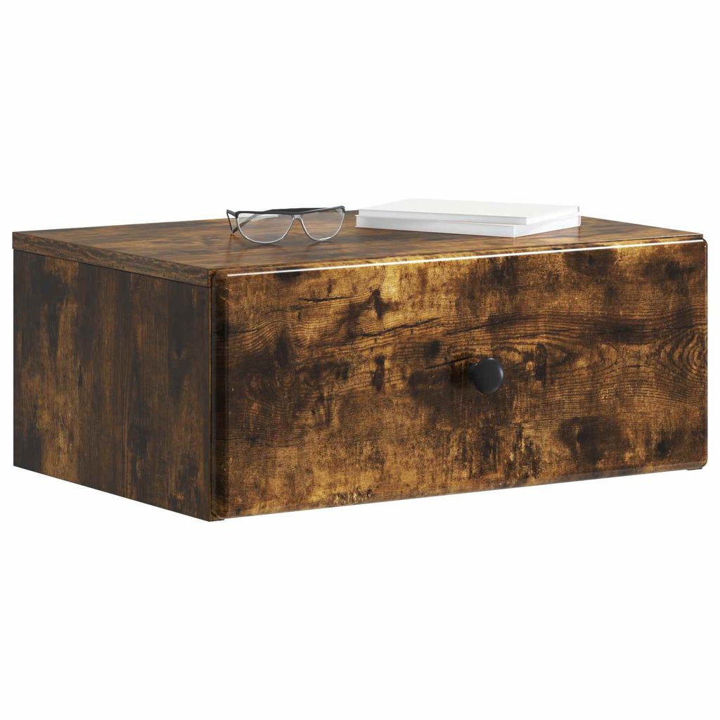 vidaXL Wisząca Szafka Nocna 2 pcs Dąb wędzony 49 x 34,5 x 20 cm