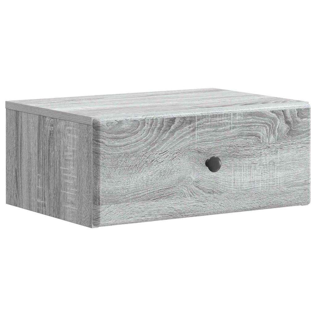 vidaXL Wisząca Szafka Nocna 2 pcs Szary Sonoma 49 x 34,5 x 20 cm