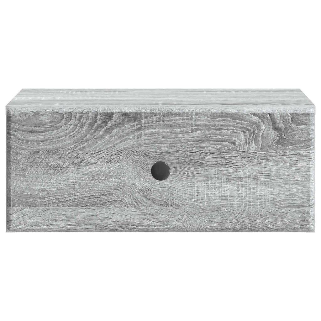 vidaXL Wisząca Szafka Nocna 2 pcs Szary Sonoma 49 x 34,5 x 20 cm