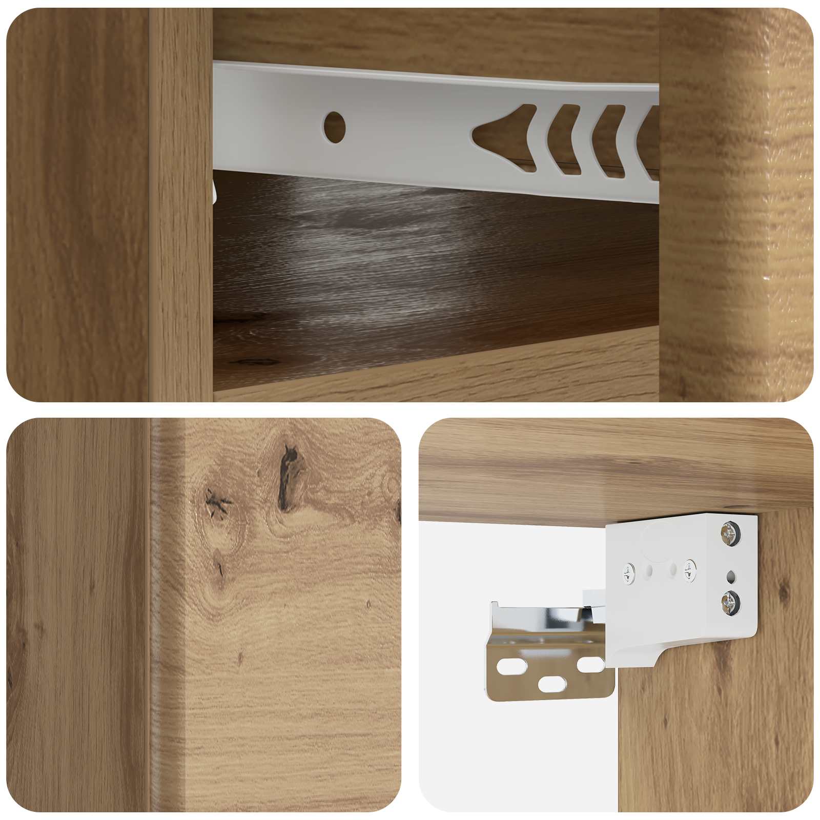 vidaXL Wisząca Szafka Nocna 2 pcs Dąb artisan 49 x 34,5 x 20 cm