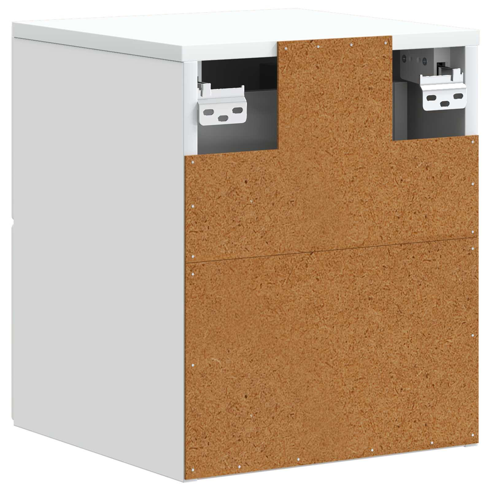 vidaXL Wisząca Szafka Nocna z szufladą 2 pcs Biały 34,5 x 33 x 40 cm