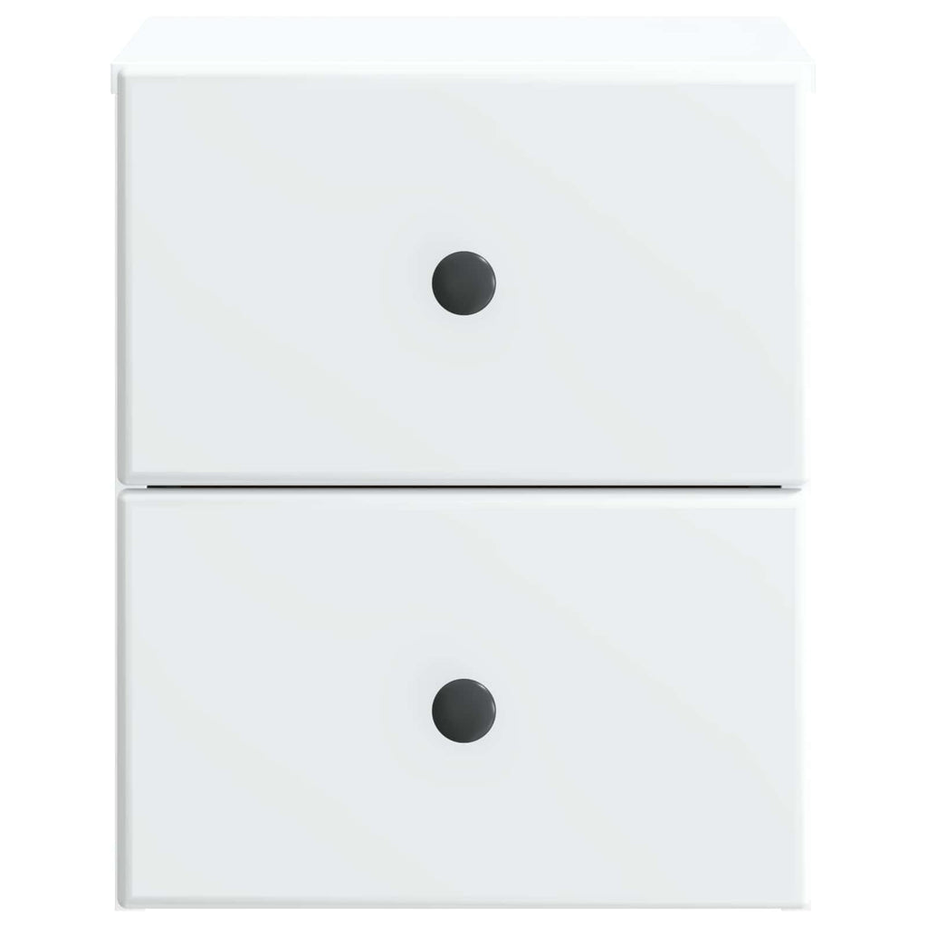 vidaXL Wisząca Szafka Nocna z szufladą 2 pcs Biały 34,5 x 33 x 40 cm