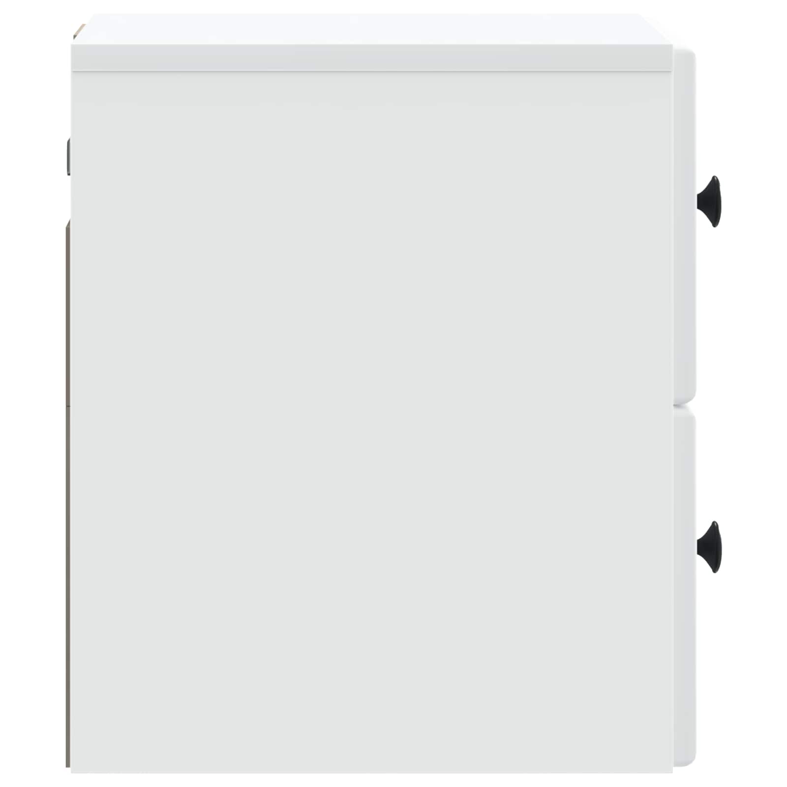 vidaXL Wisząca Szafka Nocna z szufladą 2 pcs Biały 34,5 x 33 x 40 cm