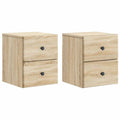 vidaXL Wisząca Szafka Nocna 2 pcs dąb Sonoma 34,5 x 33 x 40 cm