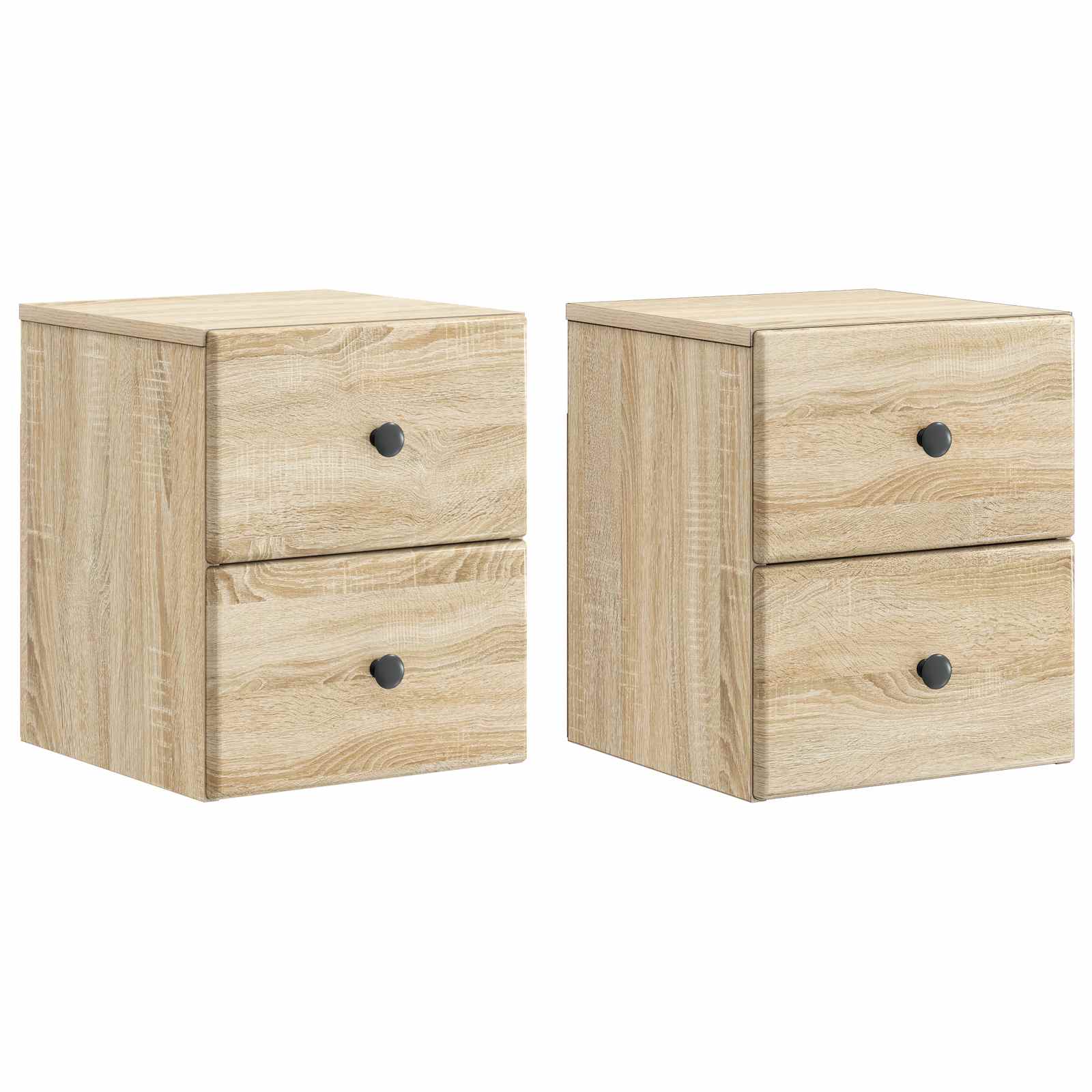 vidaXL Wisząca Szafka Nocna 2 pcs dąb Sonoma 34,5 x 33 x 40 cm