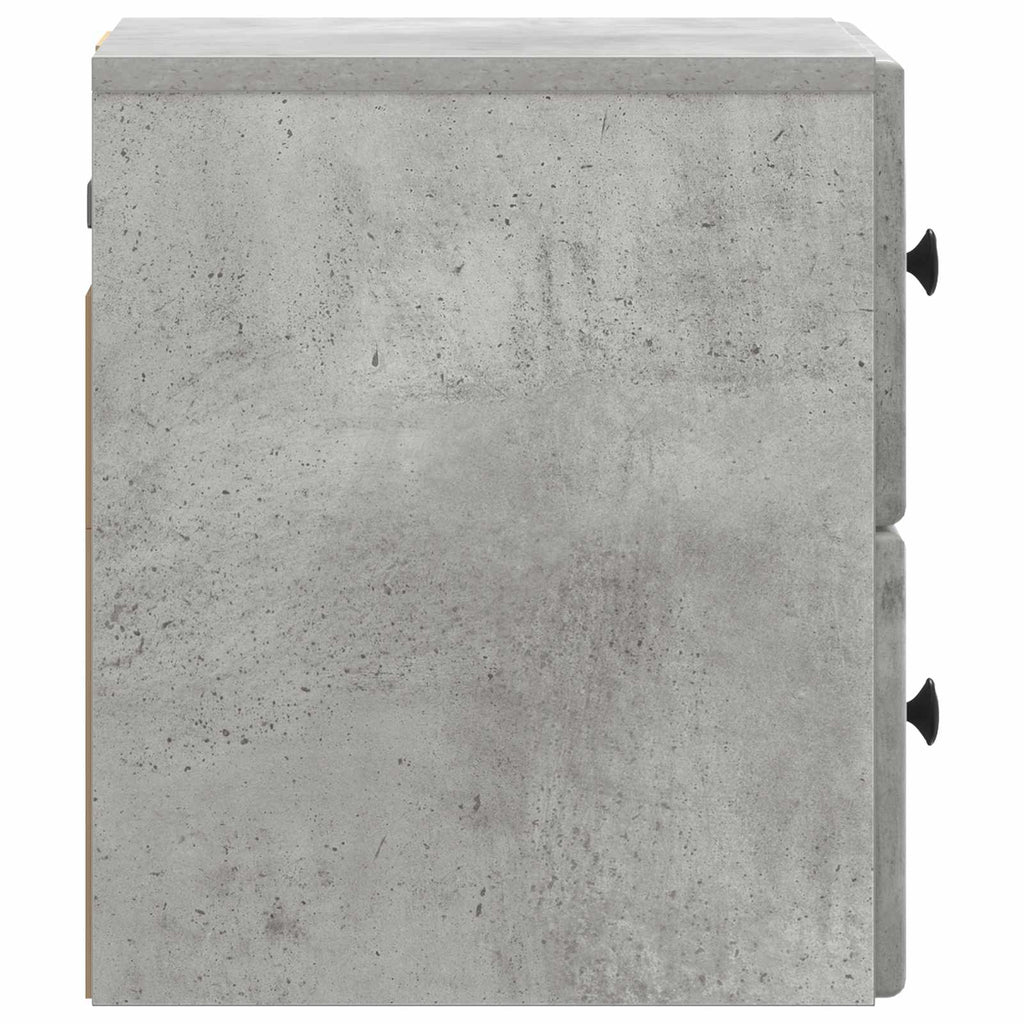 vidaXL Wisząca Szafka Nocna Betonowy szary 34,5 x 33 x 40 cm