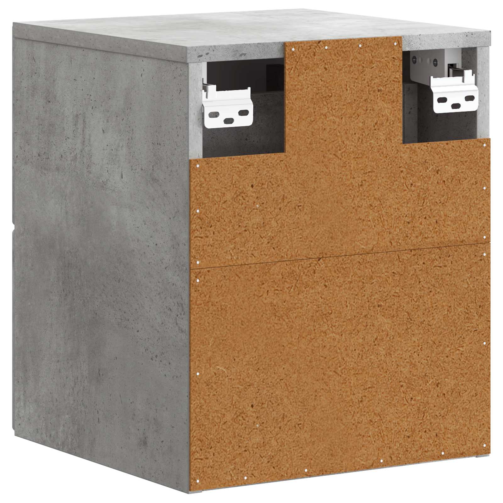 vidaXL Wisząca Szafka Nocna 2 pcs Betonowy szary 34,5 x 33 x 40 cm