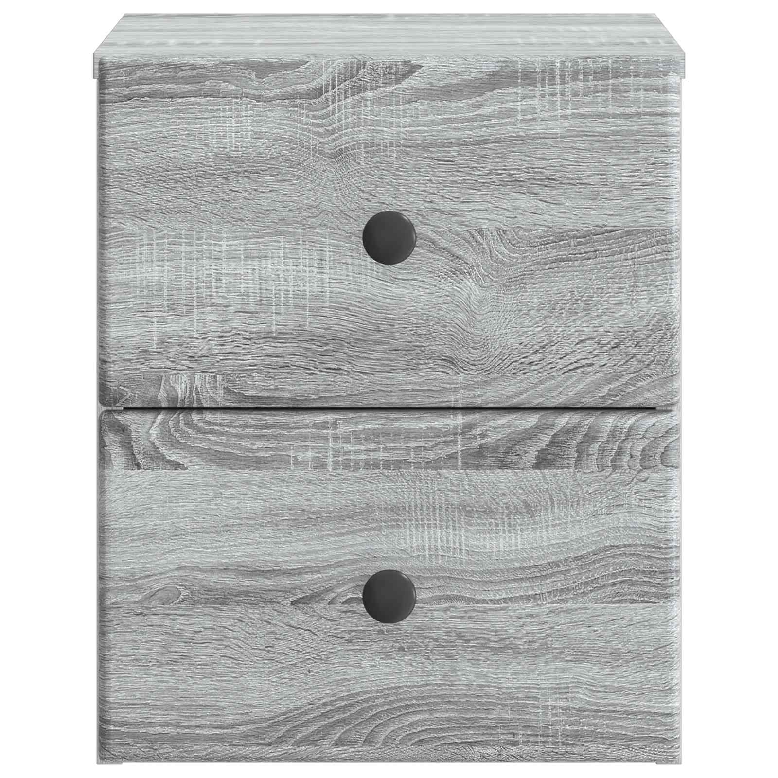 vidaXL Wisząca Szafka Nocna z szufladą Szary Sonoma 34,5 x 33 x 40 cm