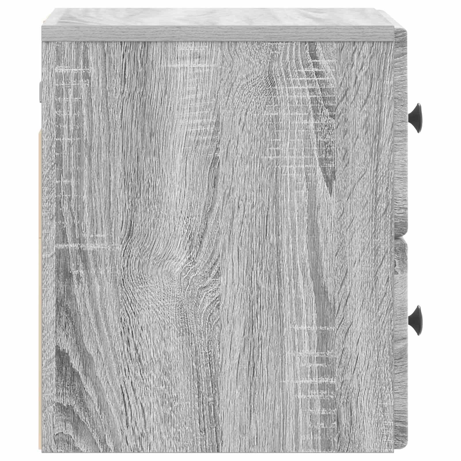 vidaXL Wisząca Szafka Nocna 2 pcs Szary Sonoma 34,5 x 33 x 40 cm