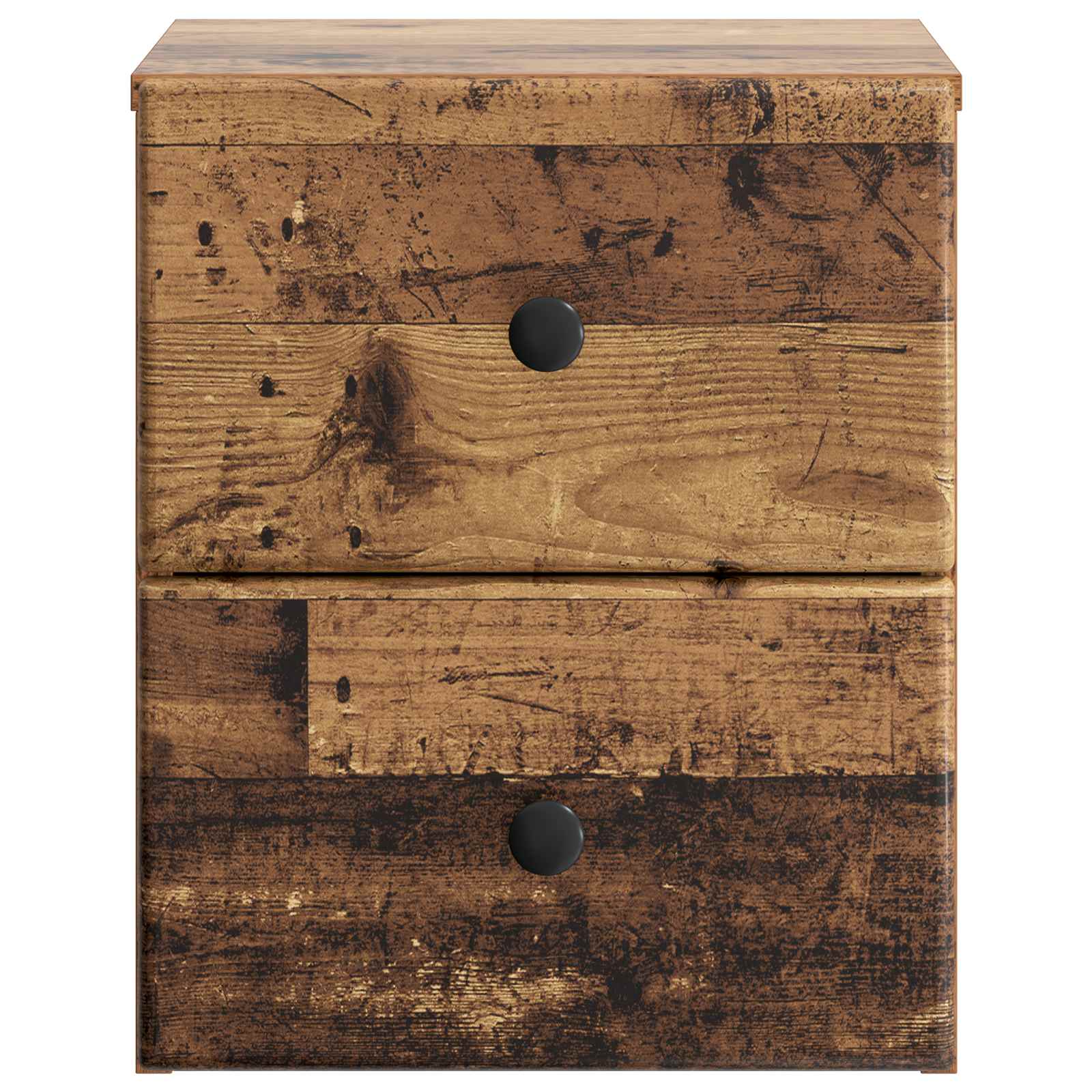 vidaXL Wisząca Szafka Nocna z szufladą Stare drewno 34,5 x 33 x 40 cm