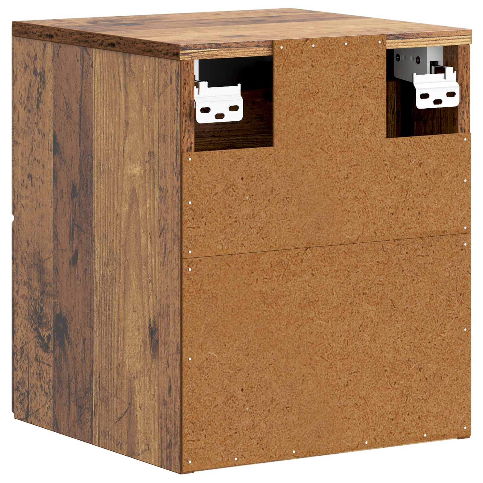 vidaXL Wisząca Szafka Nocna 2 pcs Stare drewno 34,5 x 33 x 40 cm