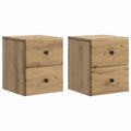 vidaXL Wisząca Szafka Nocna 2 pcs Dąb artisan 34,5 x 33 x 40 cm