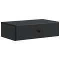 vidaXL Stolik boczny montowany na ścianie Czarny 59 x 34,5 x 17 cm