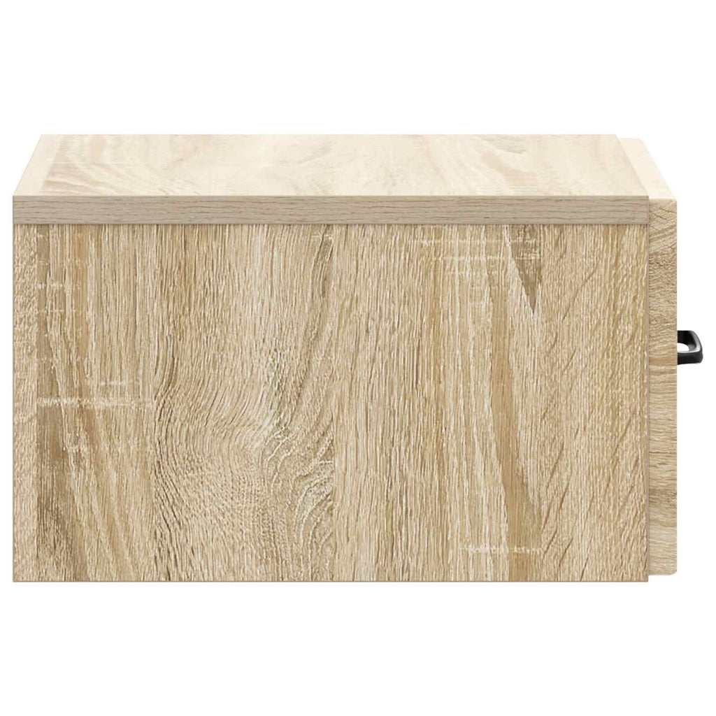 vidaXL Stolik boczny montowany na ścianie dąb Sonoma 59 x 34,5 x 17 cm
