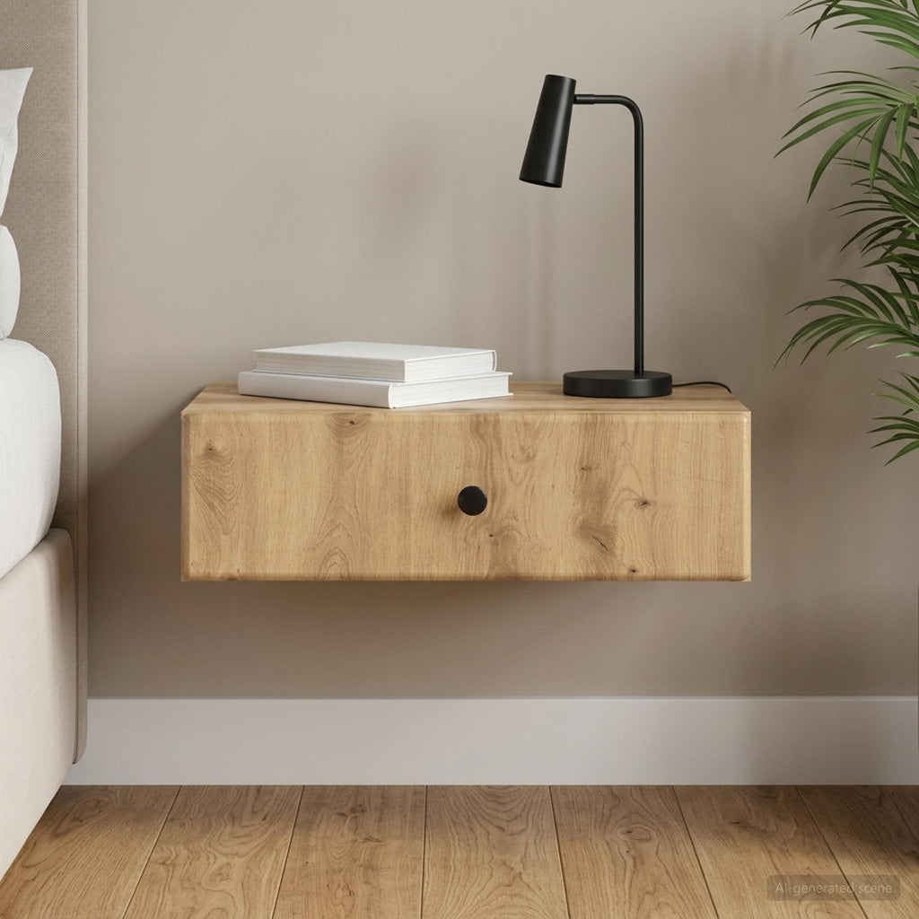 vidaXL Stolik boczny montowany na ścianie 59 x 34,5 x 17 cm