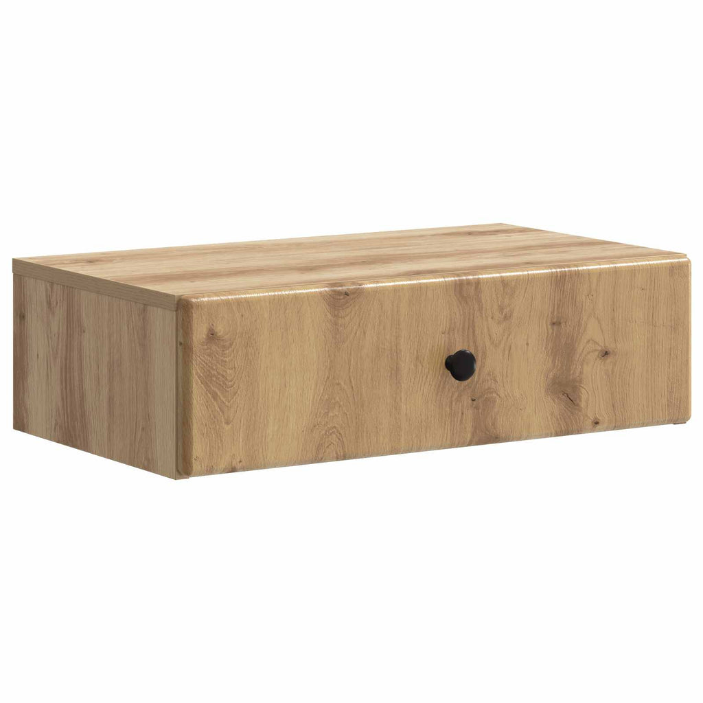 vidaXL Stolik boczny montowany na ścianie Dąb artisan