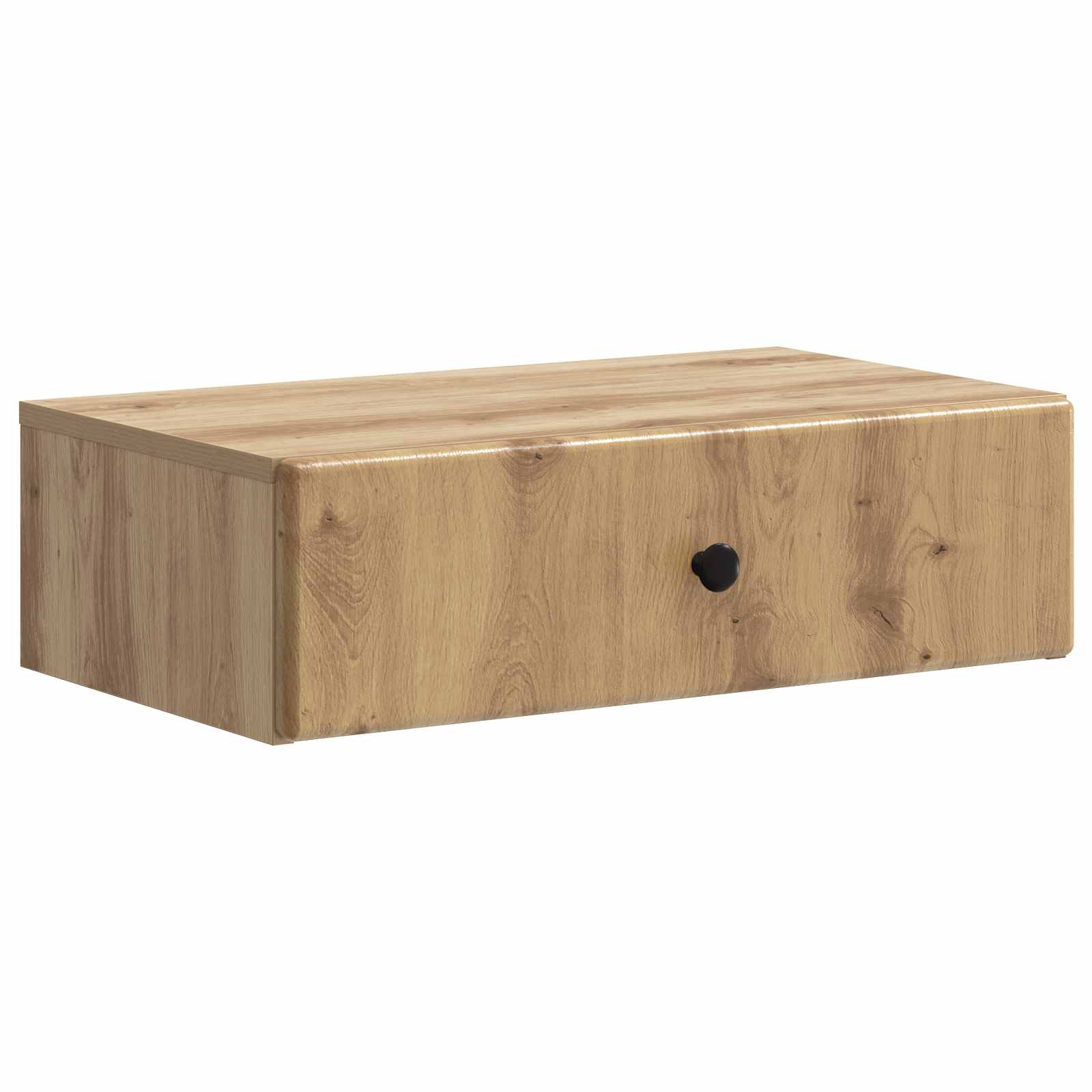 vidaXL Stolik boczny montowany na ścianie Dąb artisan