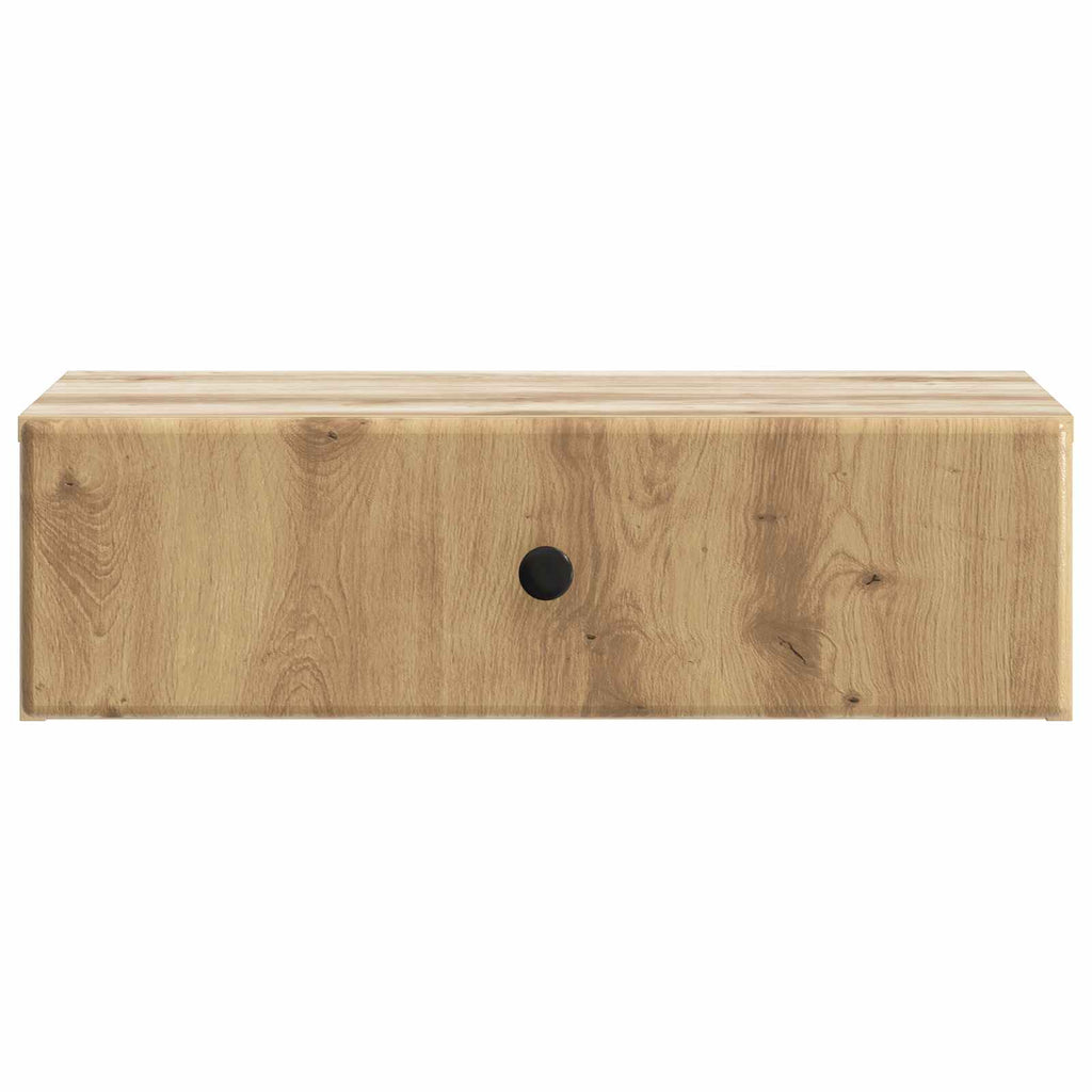 vidaXL Stolik boczny montowany na ścianie Dąb artisan