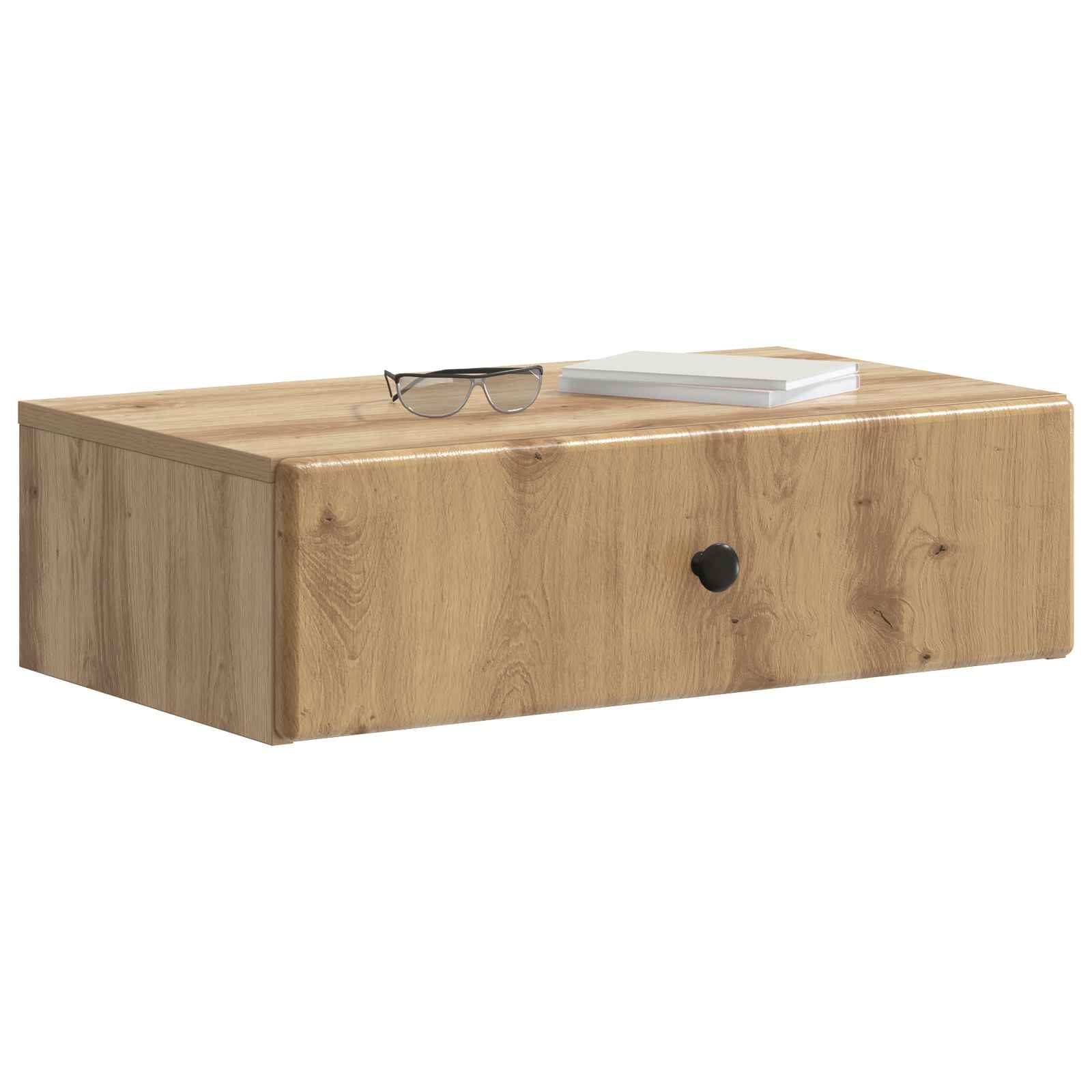 vidaXL Stolik boczny montowany na ścianie Dąb artisan