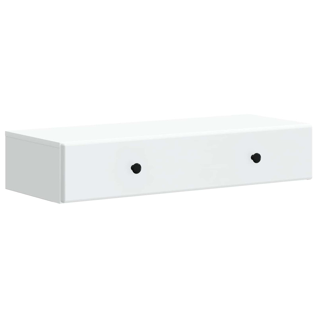 vidaXL Stolik boczny montowany na ścianie Biały 87,5 x 34,5 x 17 cm