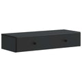 vidaXL Stolik boczny montowany na ścianie Czarny 87,5 x 34,5 x 17 cm