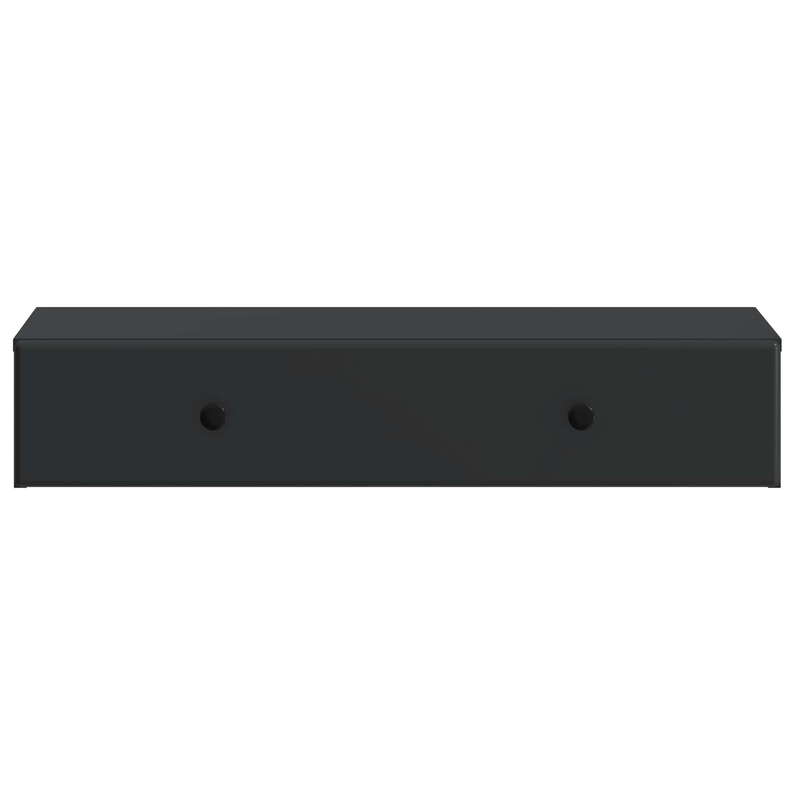 vidaXL Stolik boczny montowany na ścianie Czarny 87,5 x 34,5 x 17 cm
