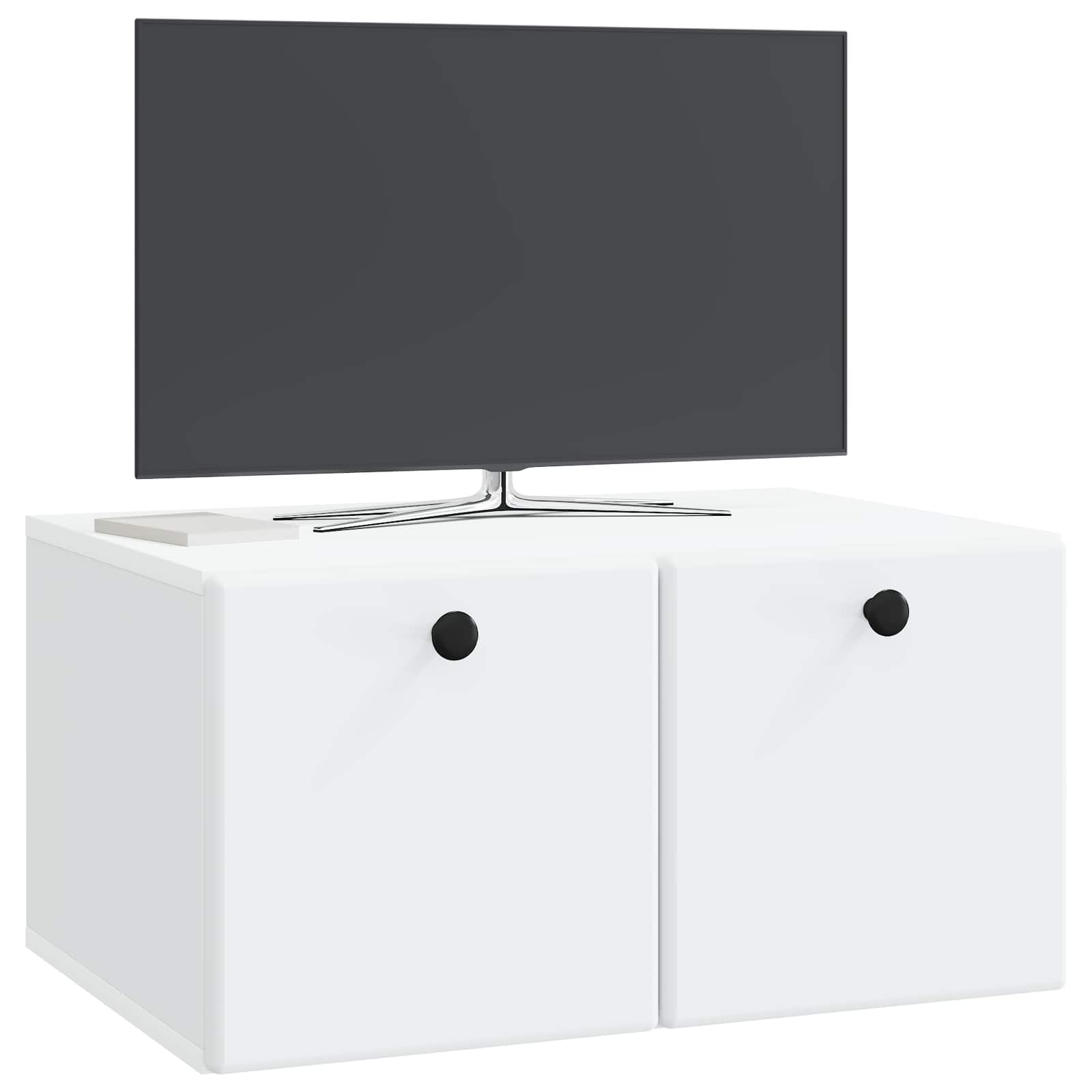 vidaXL Szafka RTV montowana na ścianie 59,5 x 41 x 30 cm Biały