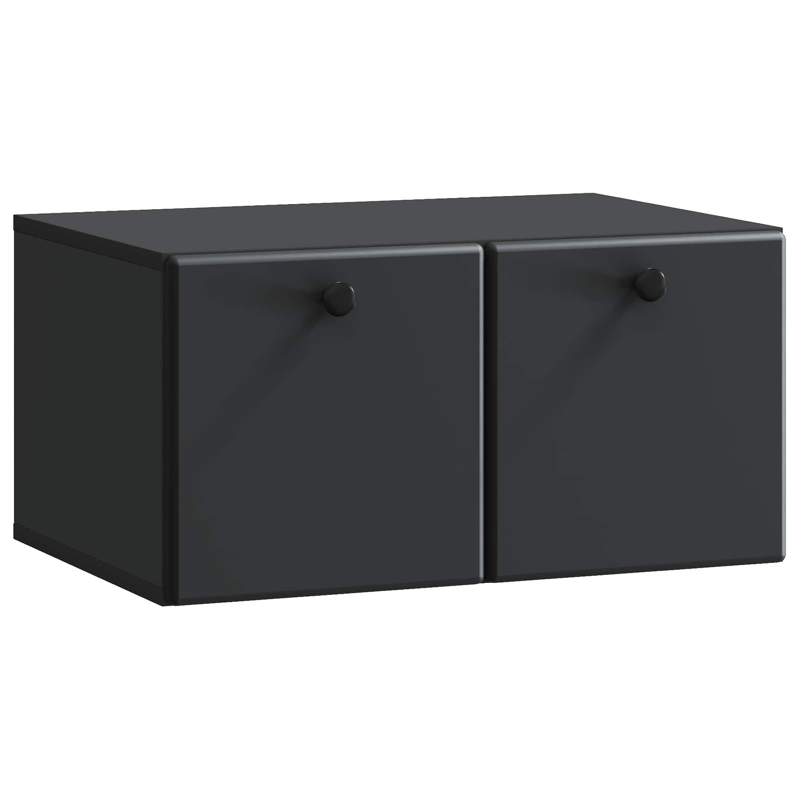 vidaXL Szafka RTV montowana na ścianie 59,5 x 41 x 30 cm Czarny