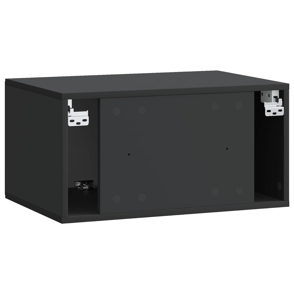 vidaXL Szafka RTV montowana na ścianie 59,5 x 41 x 30 cm Czarny