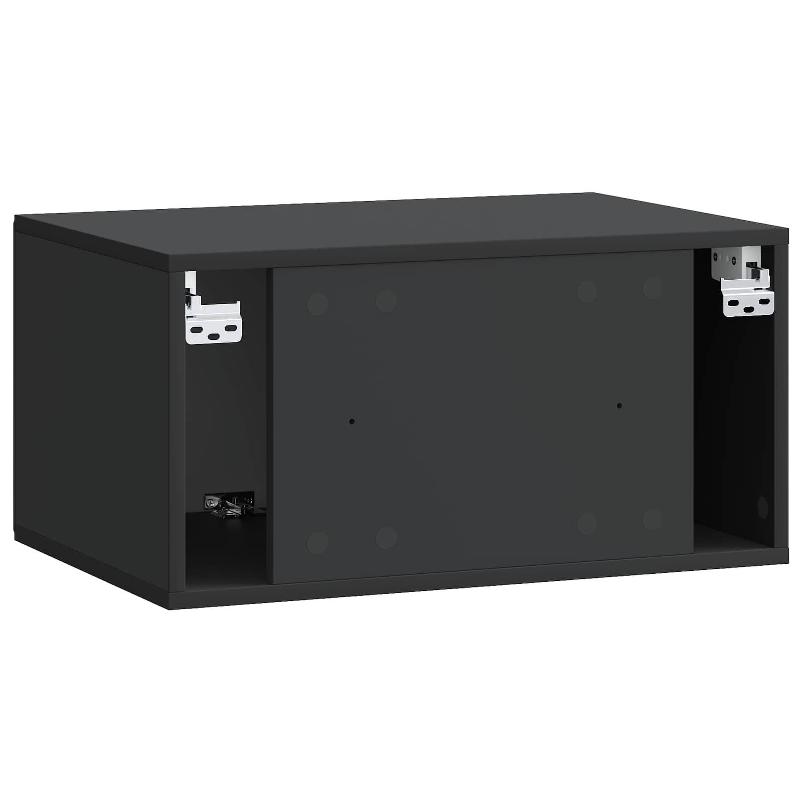 vidaXL Szafka RTV montowana na ścianie 59,5 x 41 x 30 cm Czarny