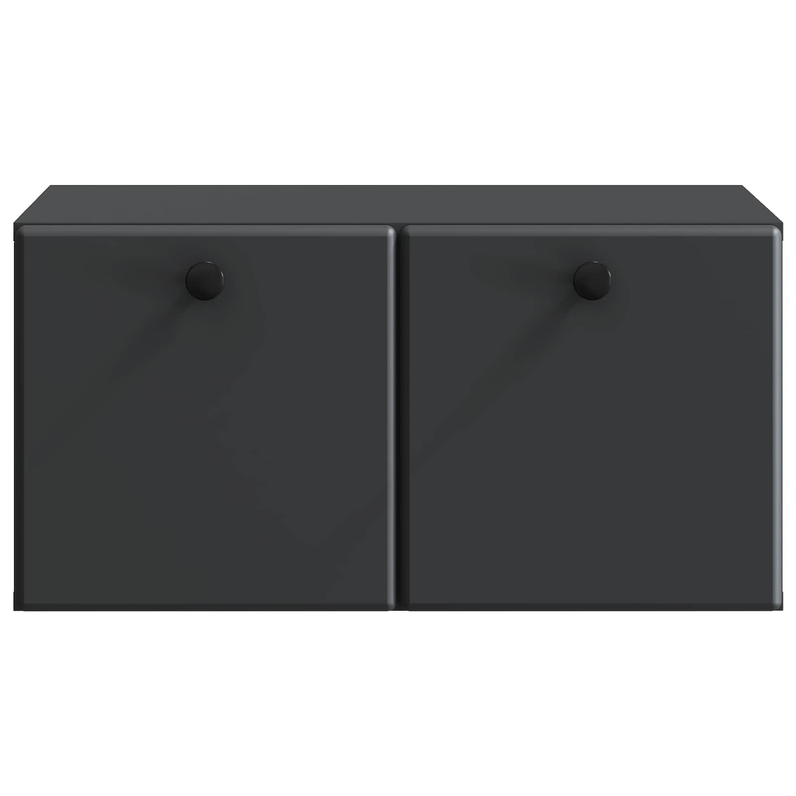 vidaXL Szafka RTV montowana na ścianie 59,5 x 41 x 30 cm Czarny