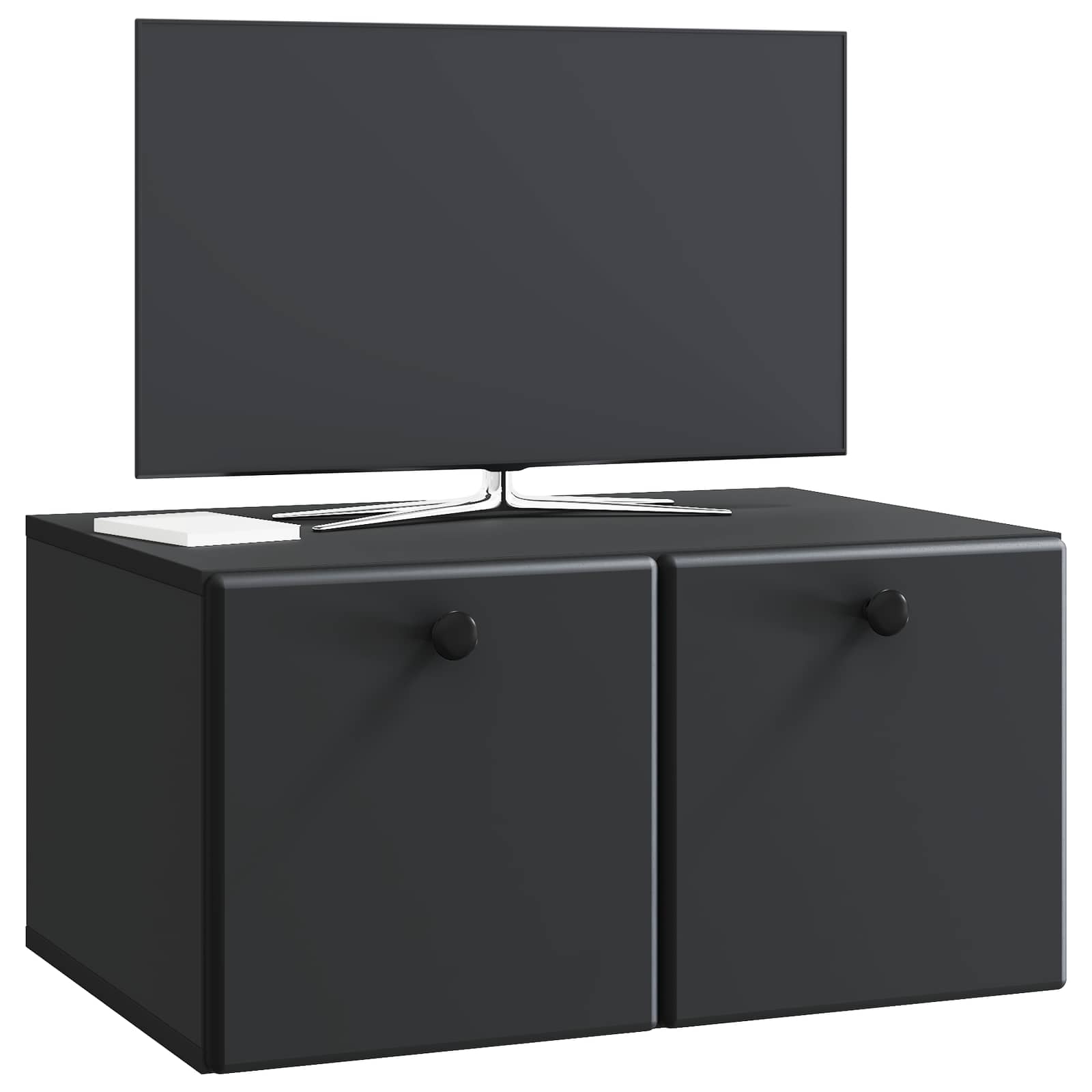 vidaXL Szafka RTV montowana na ścianie 59,5 x 41 x 30 cm Czarny