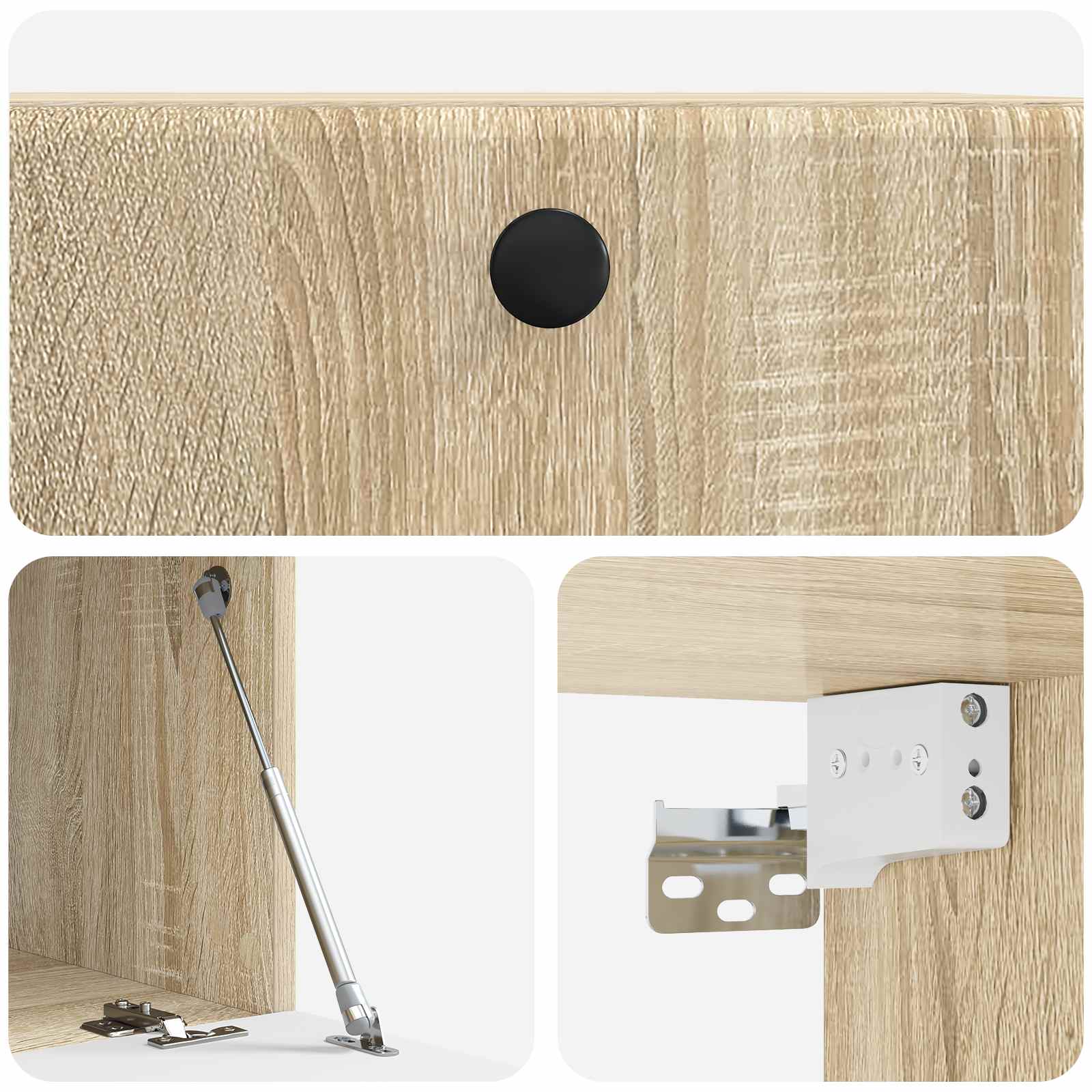 vidaXL Szafka RTV montowana na ścianie 59,5 x 41 x 30 cm dąb Sonoma
