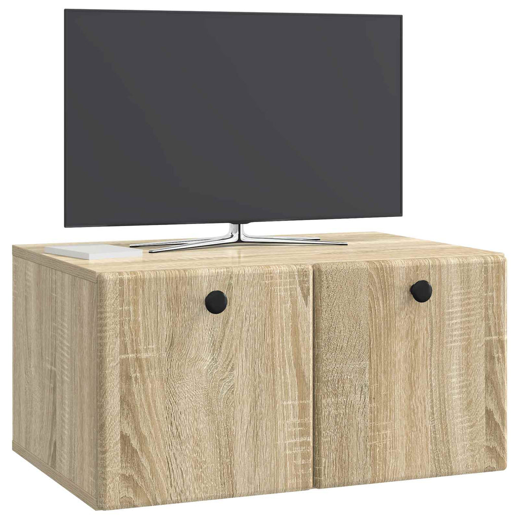 vidaXL Szafka RTV montowana na ścianie 59,5 x 41 x 30 cm dąb Sonoma