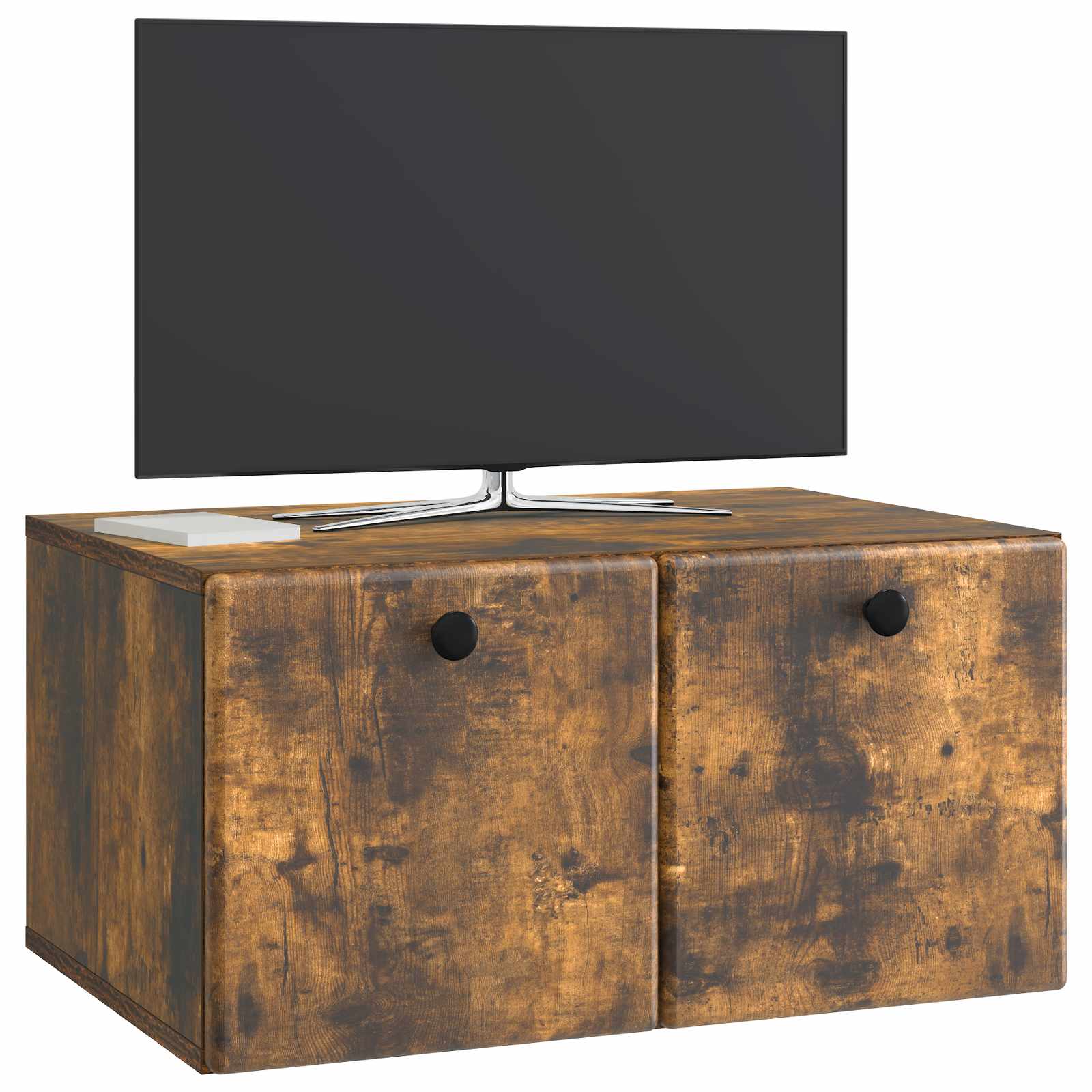 vidaXL Szafka RTV montowana na ścianie 59,5 x 41 x 30 cm Dąb wędzony