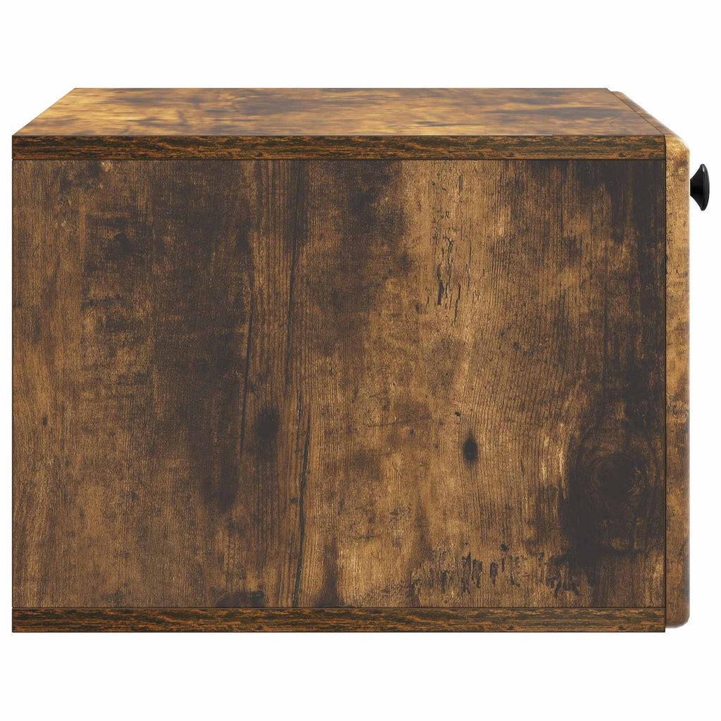 vidaXL Szafka RTV montowana na ścianie 59,5 x 41 x 30 cm Dąb wędzony