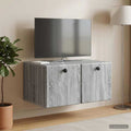 vidaXL Szafka RTV montowana na ścianie 59,5 x 41 x 30 cm Szary Sonoma