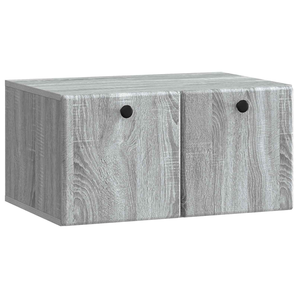 vidaXL Szafka RTV montowana na ścianie 59,5 x 41 x 30 cm Szary Sonoma