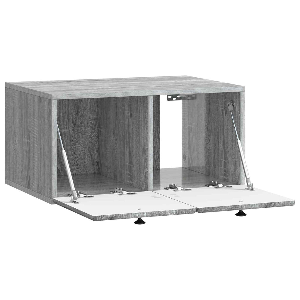 vidaXL Szafka RTV montowana na ścianie 59,5 x 41 x 30 cm Szary Sonoma