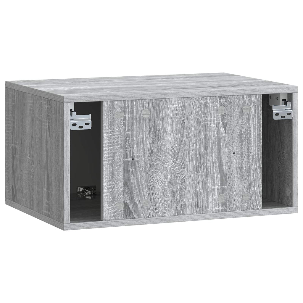 vidaXL Szafka RTV montowana na ścianie 59,5 x 41 x 30 cm Szary Sonoma