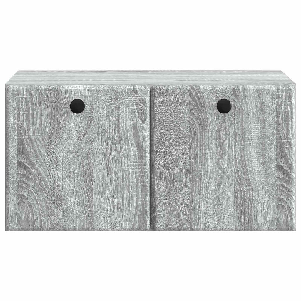 vidaXL Szafka RTV montowana na ścianie 59,5 x 41 x 30 cm Szary Sonoma
