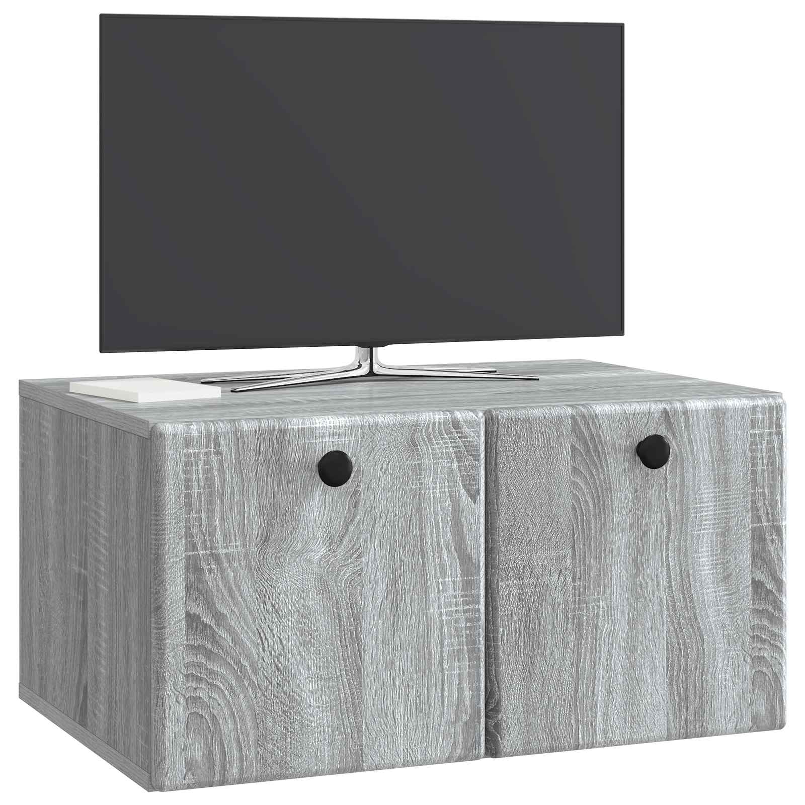 vidaXL Szafka RTV montowana na ścianie 59,5 x 41 x 30 cm Szary Sonoma