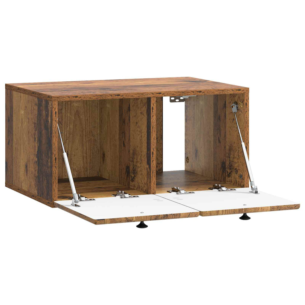vidaXL Szafka RTV montowana na ścianie 59,5 x 41 x 30 cm Stare drewno