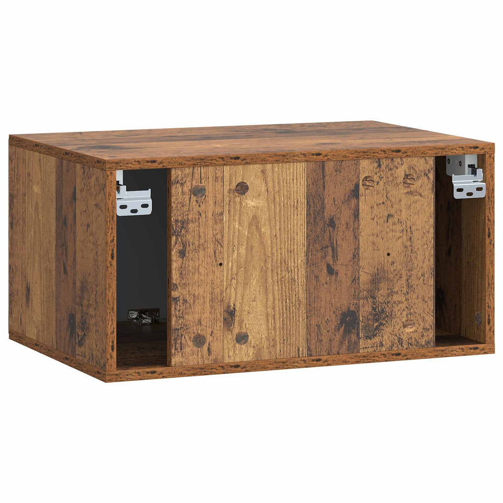 vidaXL Szafka RTV montowana na ścianie 59,5 x 41 x 30 cm Stare drewno