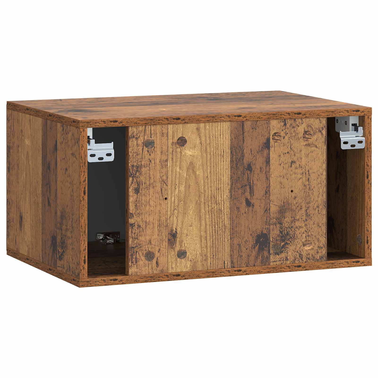 vidaXL Szafka RTV montowana na ścianie 59,5 x 41 x 30 cm Stare drewno