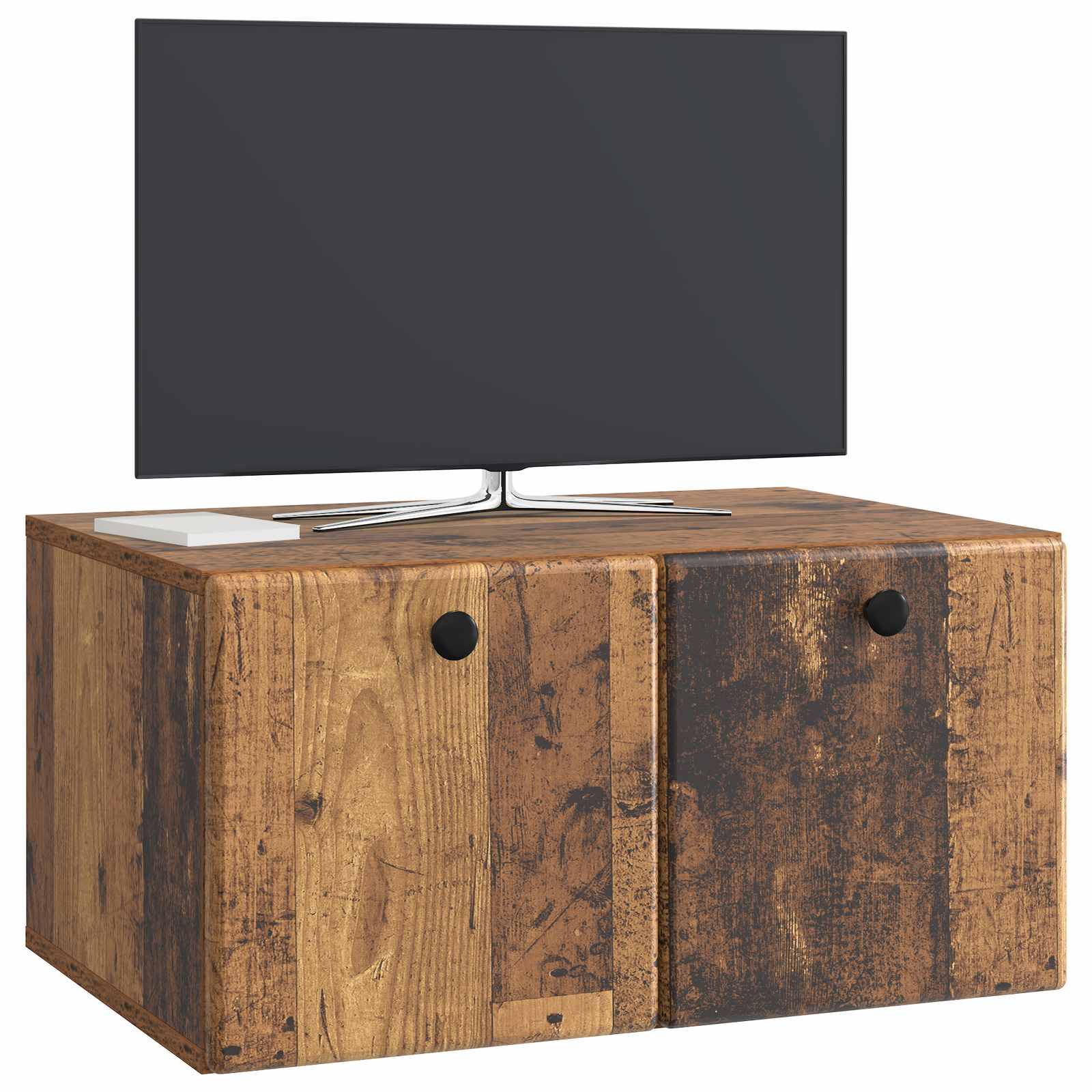 vidaXL Szafka RTV montowana na ścianie 59,5 x 41 x 30 cm Stare drewno