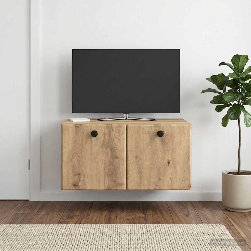 vidaXL Szafka RTV montowana na ścianie 59,5 x 41 x 30 cm Dąb artisan