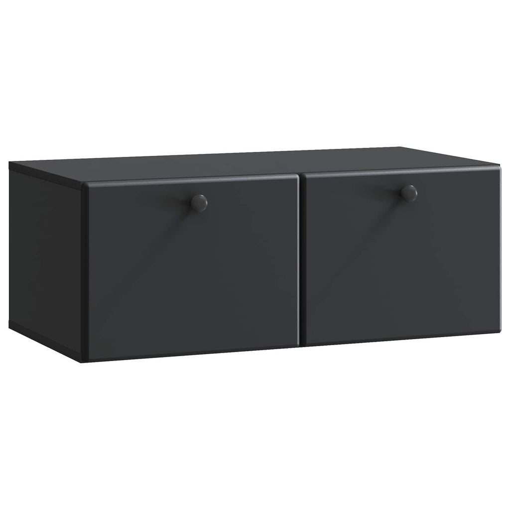 vidaXL Szafka RTV montowana na ścianie 78,5 x 41 x 30 cm Czarny