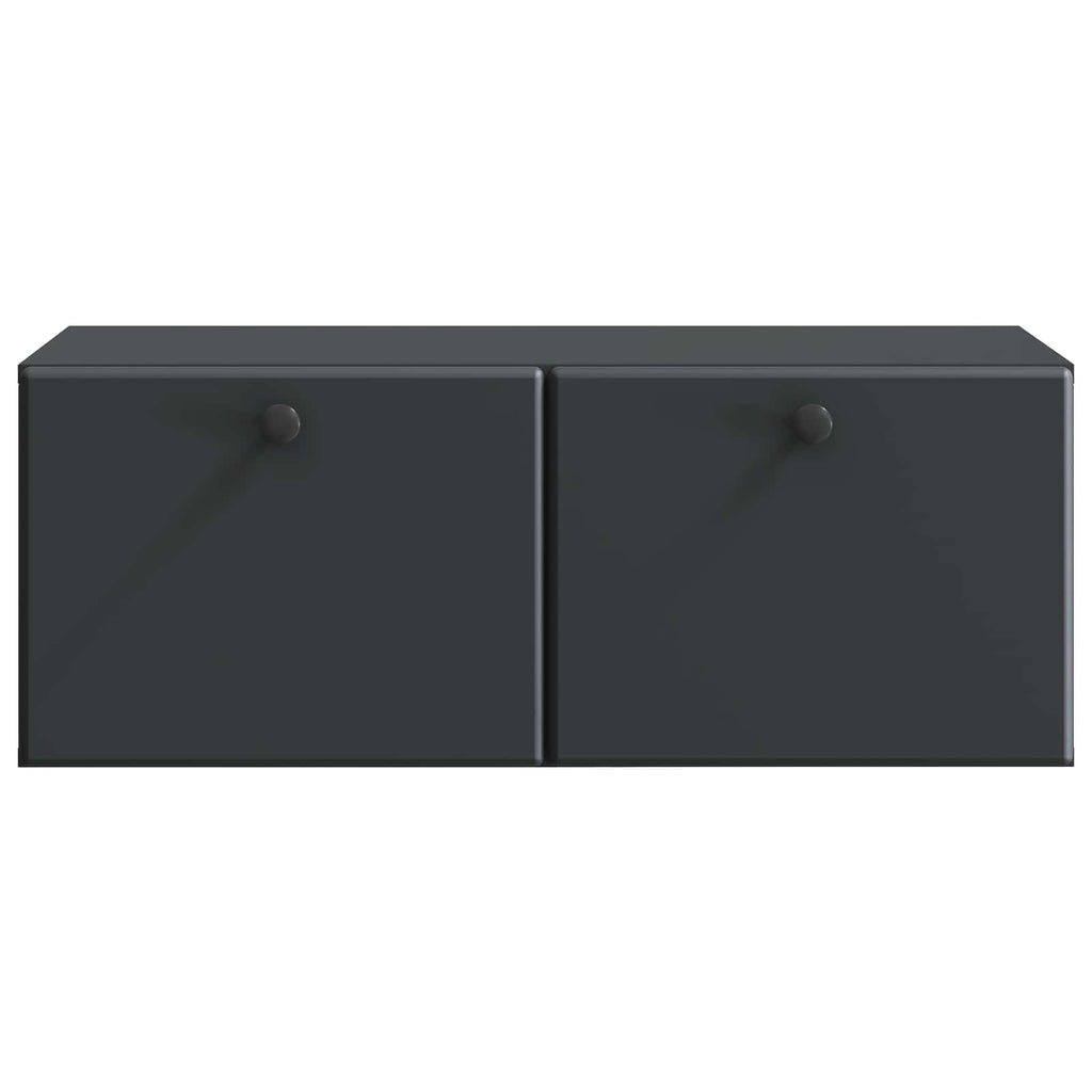 vidaXL Szafka RTV montowana na ścianie 78,5 x 41 x 30 cm Czarny