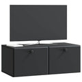 vidaXL Szafka RTV montowana na ścianie 78,5 x 41 x 30 cm Czarny
